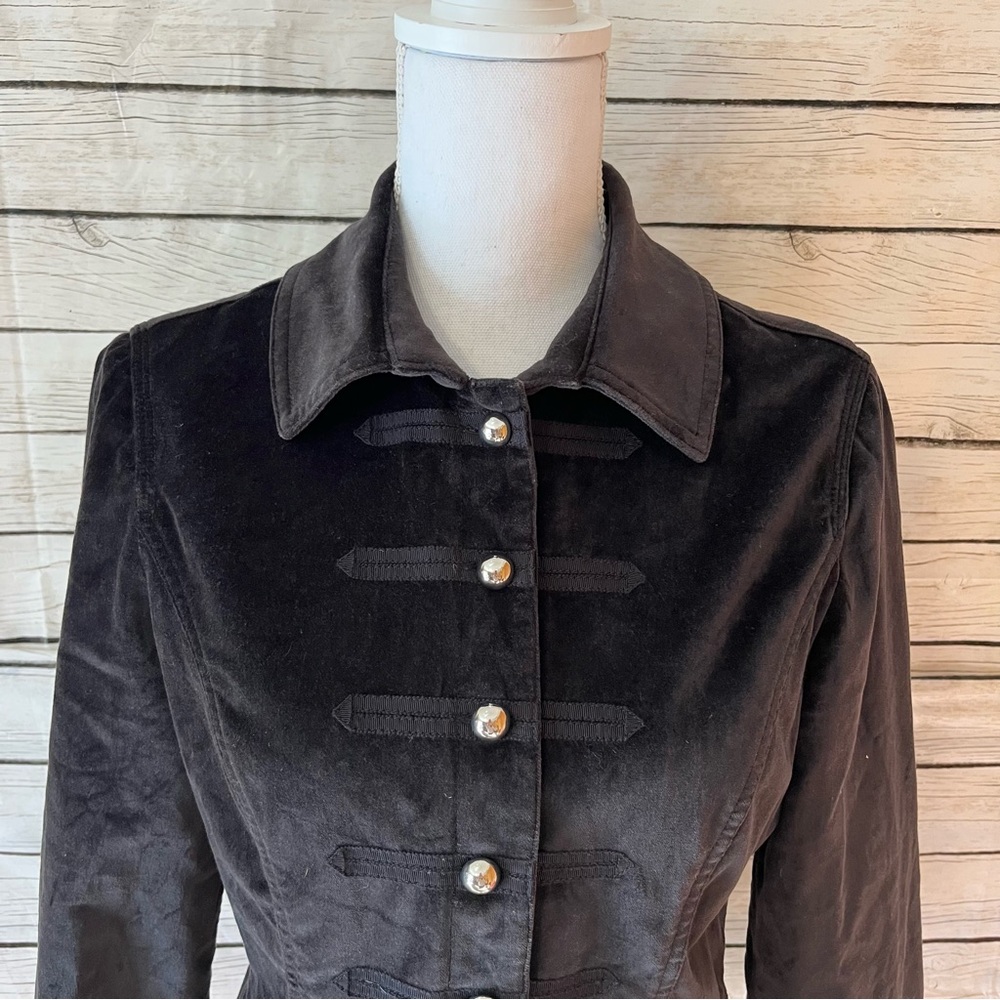 White House Black Market Dark Velvet Blazer - Picture 5 of 9